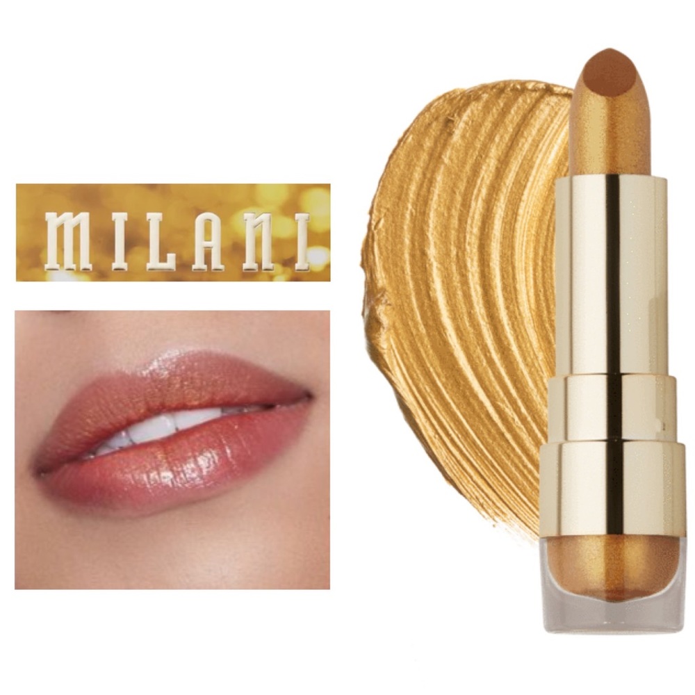 Milani Metallic Shimmer Lipstick Holiday Edition 110 Gold
